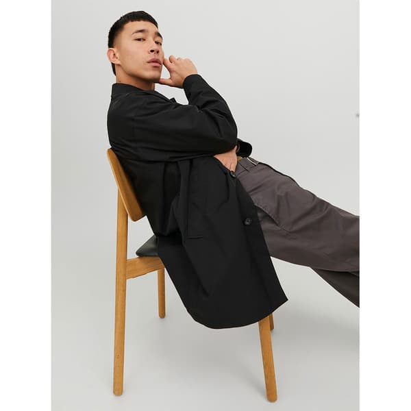Jack & Jones Frakke Crease Mac Sort XS Mand