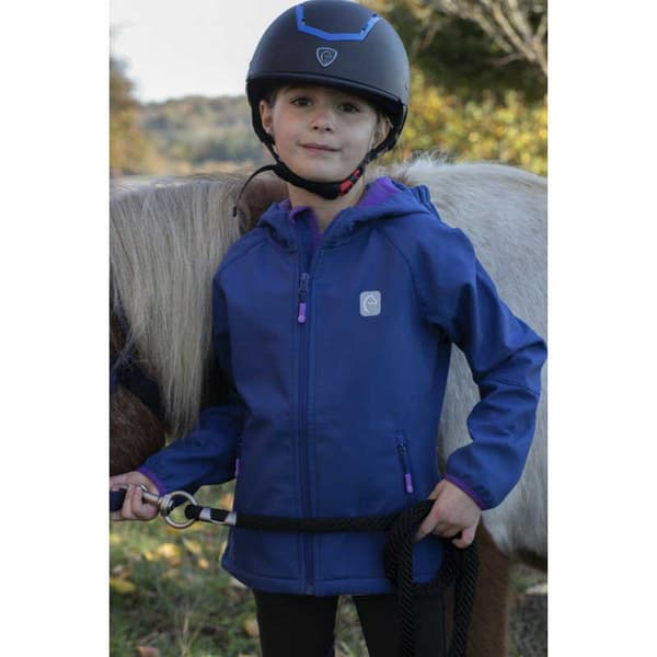 Equikids Jacka Softshell Amandine Blå 8 Years