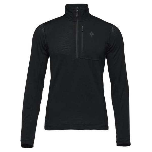 Black Diamond Täysin Vetoketjullinen Fleece Coefficient Lt Qz Musta M Mies