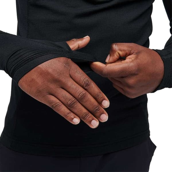 Black Diamond Täysin Vetoketjullinen Fleece Coefficient Lt Qz Musta M Mies