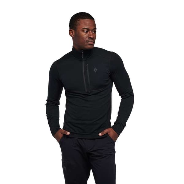 Black Diamond Täysin Vetoketjullinen Fleece Coefficient Lt Qz Musta M Mies