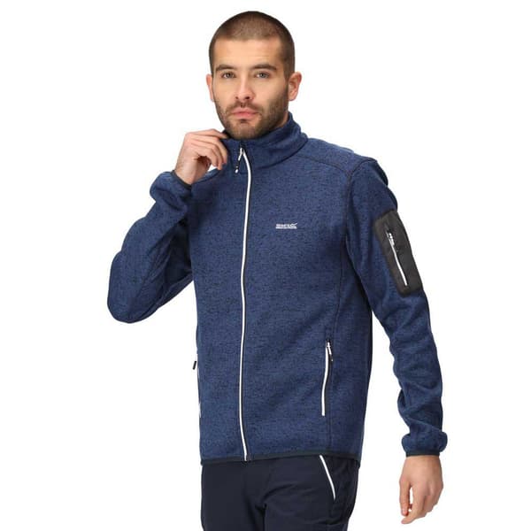 Regatta Fleece Med Fuld Lynlås Newhill Blå L Mand