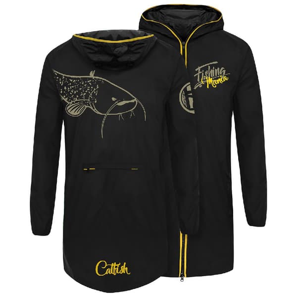 Hotspot Design Regnjacka K-way Catfishing Mania Svart 2XL Man