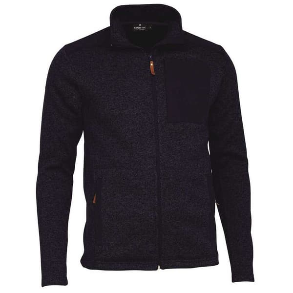 Kinetic Fleece Med Fuld Lynlås Upland Knit Blå M Mand
