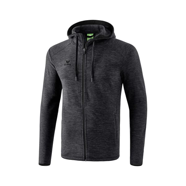 Erima Fleece Jakke Sort 152 cm Dreng