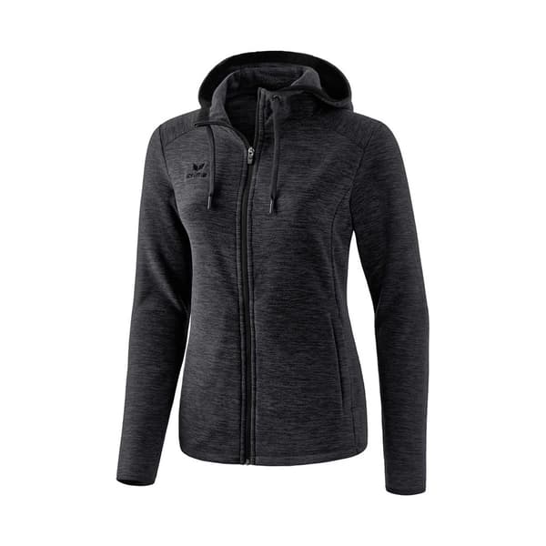 Erima Fleece Jakke Sort 46 Kvinde