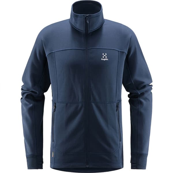 Haglofs Full Dragkedja Fleece Betula Blå L Man
