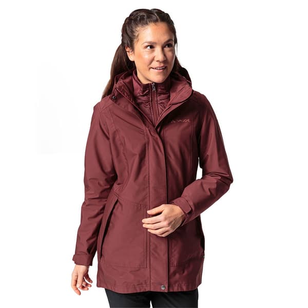 Vaude Parkas Idris 3 In 1 Iii Röd 38 Kvinna