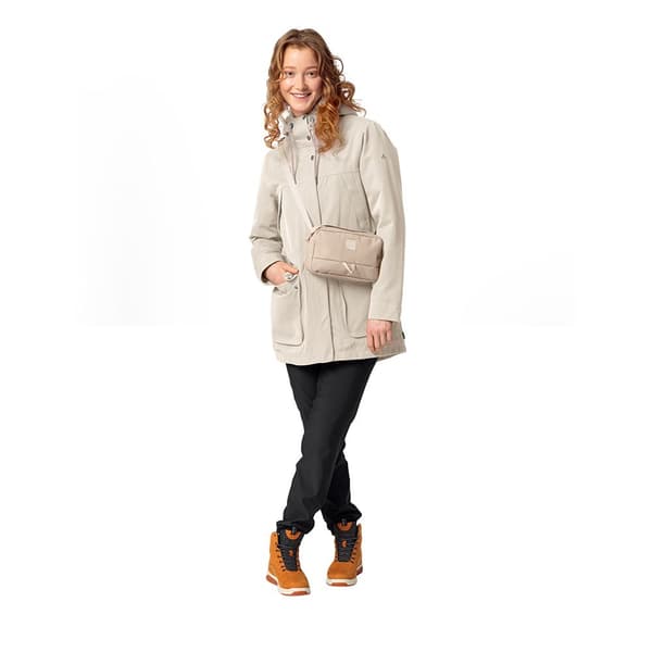 Vaude Parkas Manukau Ii Beige 36 Kvinna
