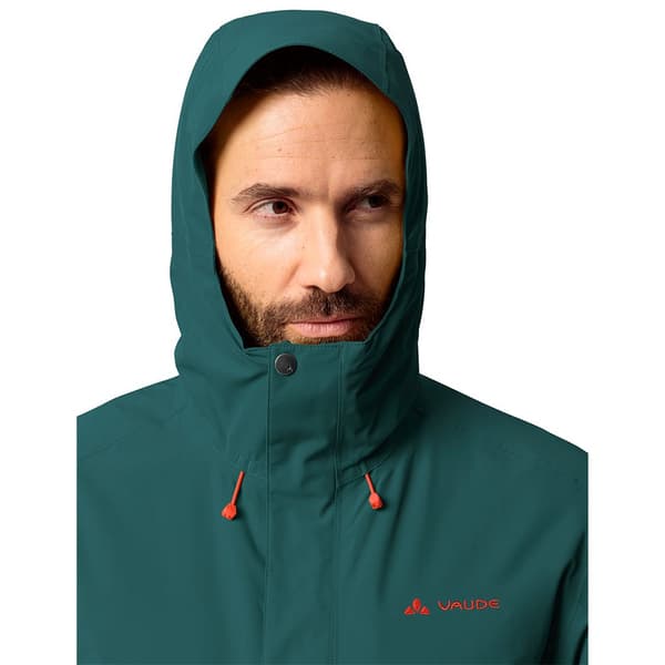 Vaude Regnjakke Med Fuld Lynlås Rosemoor Padded Grøn XL Mand