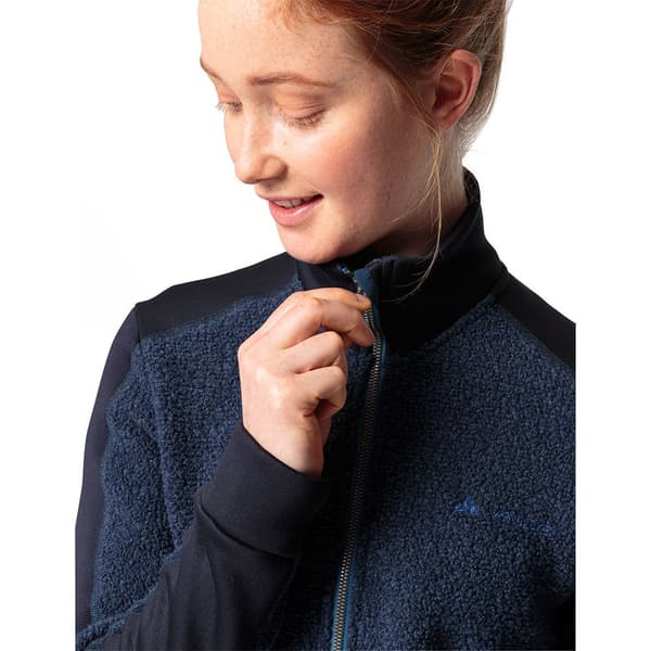 Vaude Full Dragkedja Fleece Skomer Wool Blå 38 Kvinna