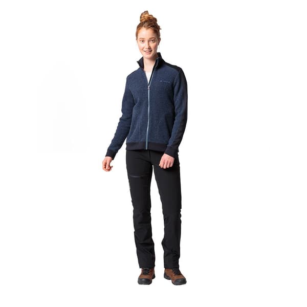 Vaude Full Dragkedja Fleece Skomer Wool Blå 38 Kvinna