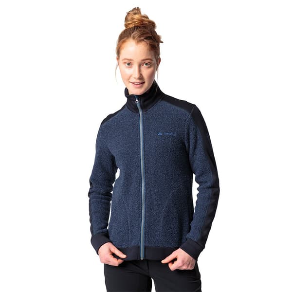 Vaude Full Dragkedja Fleece Skomer Wool Blå 38 Kvinna