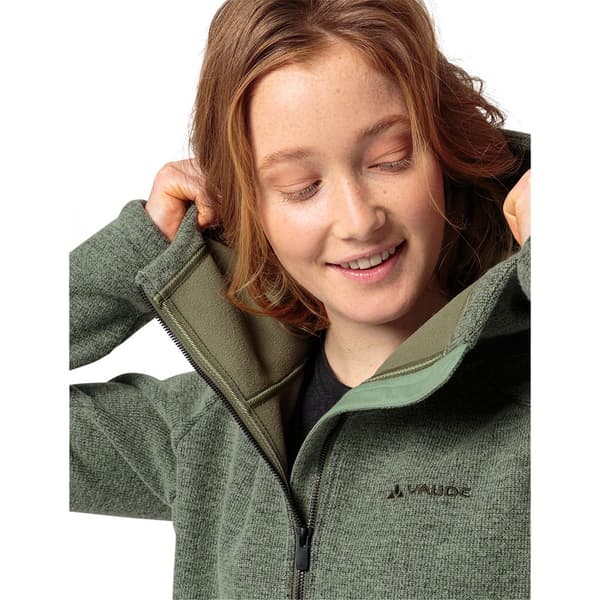 Vaude Full Dragkedja Fleece Tinshan Iii Grönt 40 Kvinna