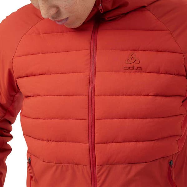 Odlo Jakke Ascent S-thermic Hooded Rød XS Kvinde
