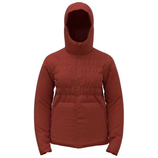 Odlo Jakke Ascent S-thermic Hooded Rød XS Kvinde