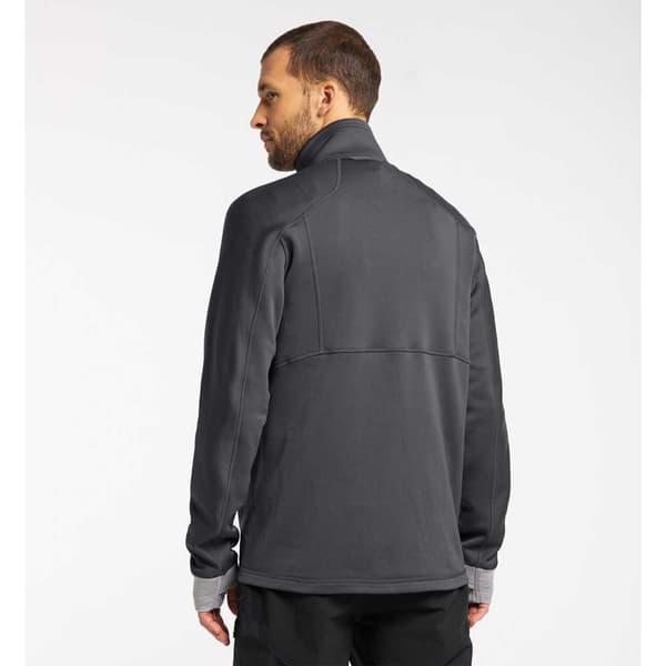Haglofs Full Dragkedja Fleece Betula Grå XL Man