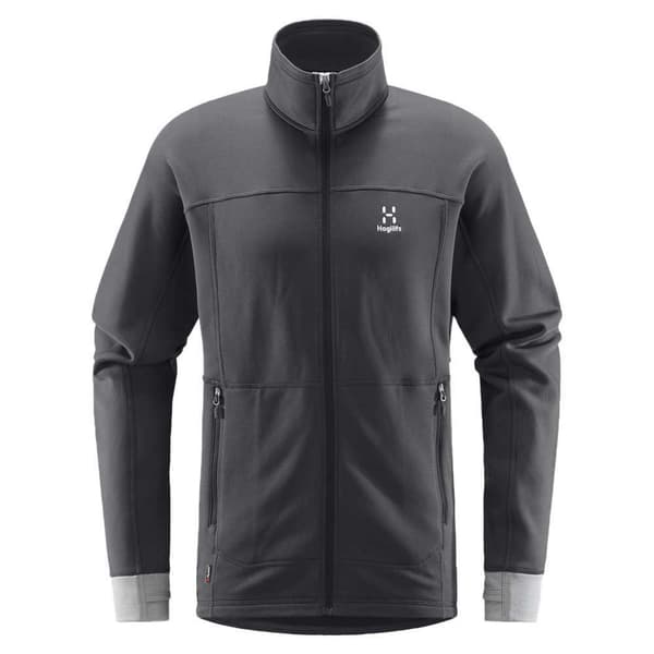 Haglofs Full Dragkedja Fleece Betula Grå XL Man