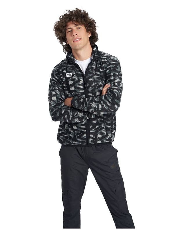 Umbro Jakke Utility Fleece Sort XS Mand