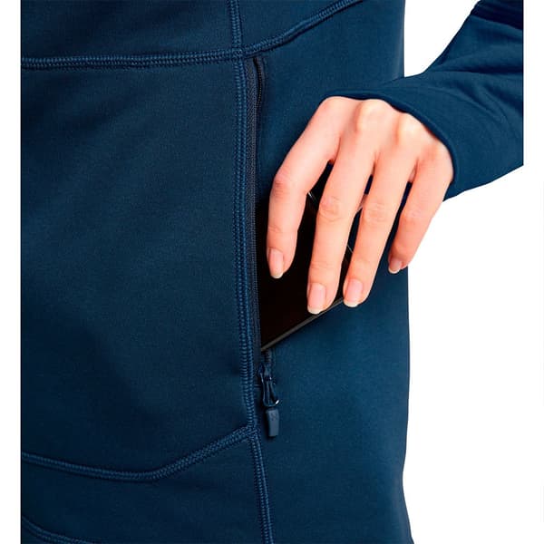 Haglofs Full Dragkedja Fleece Betula Blå L Kvinna