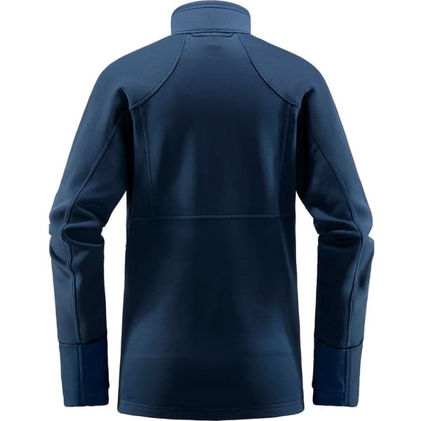 Haglofs Full Dragkedja Fleece Betula Blå L Kvinna