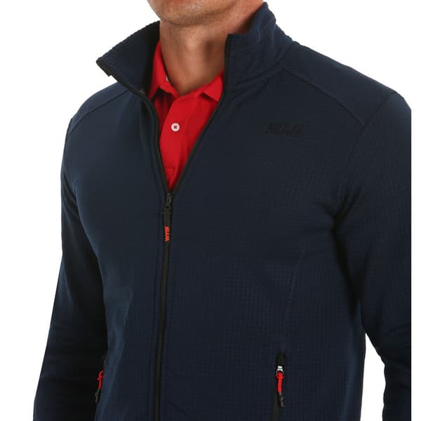 Slam Fleece Active Mid Wgt Grid Sininen L Mies