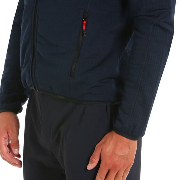 Slam Fleece Active Mid Wgt Grid Sininen L Mies