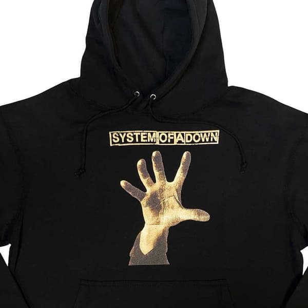 System Of A Down Hand Band Logo Pullover Hoodie