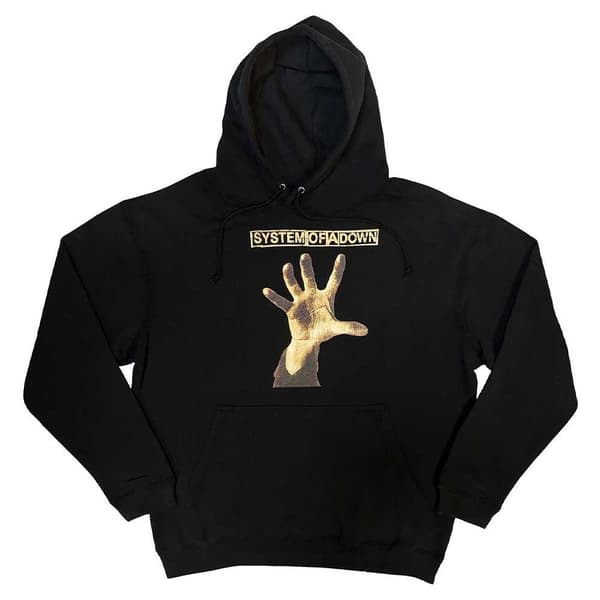 System Of A Down Hand Band Logo Pullover Hoodie