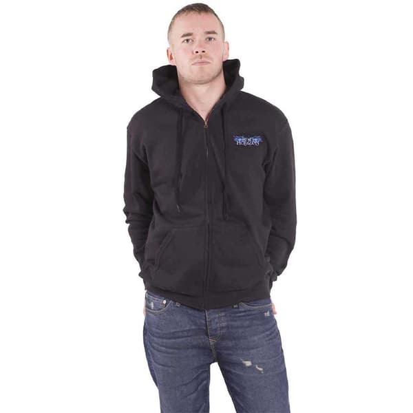 Bring Me The Horizon Blue Crow Wings Zipped Hoodie
