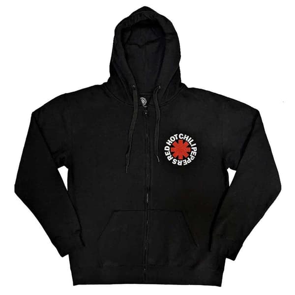 Red Hot Chili Peppers Red Asterisk Zipped Hoodie