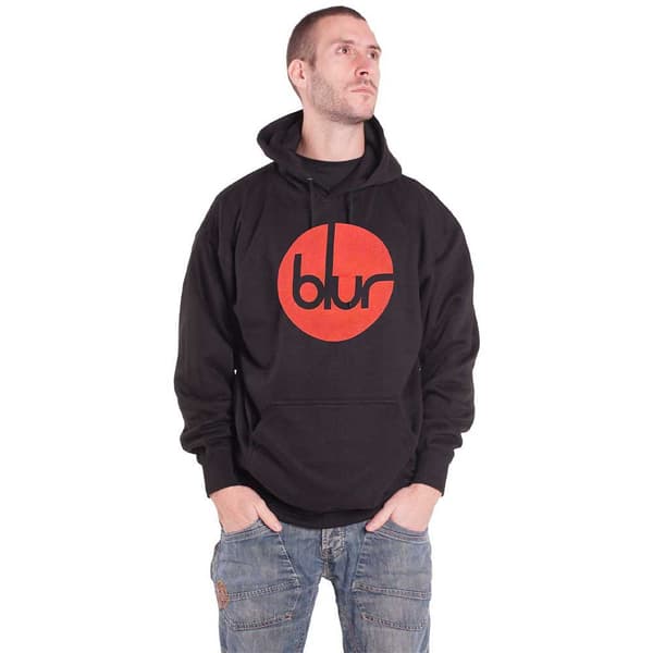 Blur Circle Band Logo Pullover Hoodie