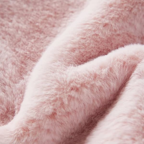 vidaXL Jacka för barn konstpäls rosa 104