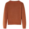 Miniatyrbilde 2 av 7: vidaXL Cardigan for barn strikket konjakk 128