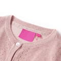 Miniatyrbillede 3 af 7: vidaXL Strikket cardigan til børn str. 128 strik lyserød