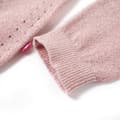 Miniatyrbillede 4 af 7: vidaXL Strikket cardigan til børn str. 128 strik lyserød