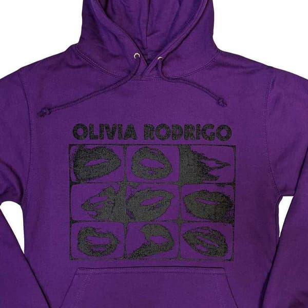 Olivia Rodrigo Threshold Lips Grid Pullover Hoodie