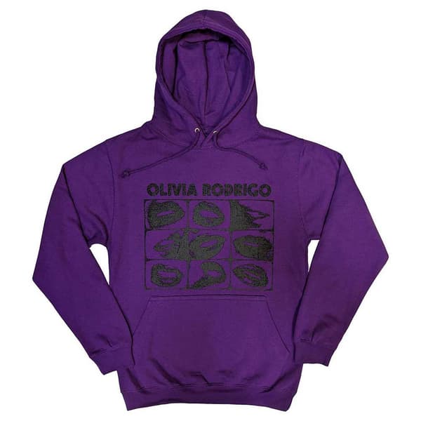 Olivia Rodrigo Threshold Lips Grid Pullover Hoodie