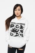Miniatyrbild 3 av 4: Olivia Rodrigo Threshold Lips Grid Pullover Hoodie