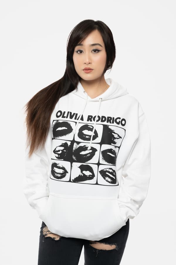Olivia Rodrigo Threshold Lips Grid Pullover Hoodie
