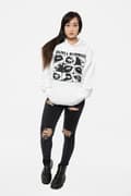 Miniatyrbild 4 av 4: Olivia Rodrigo Threshold Lips Grid Pullover Hoodie