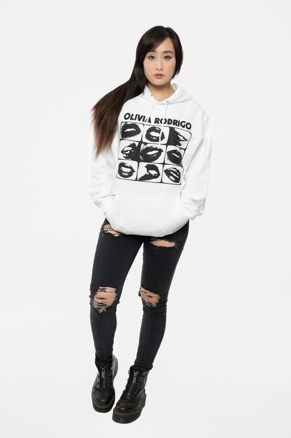 Olivia Rodrigo Threshold Lips Grid Pullover Hoodie