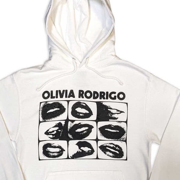 Olivia Rodrigo Threshold Lips Grid Pullover Hoodie