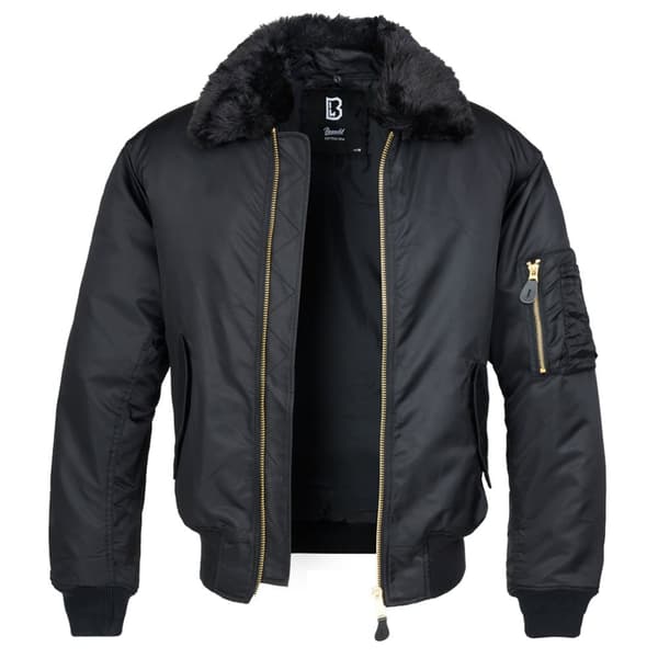 Brandit Jacka Ma2 Fur Collar Svart S Man