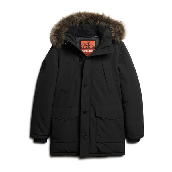 Superdry Anorakki Everest Faux Fur Musta L Mies