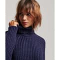 Miniatyrbillede 3 af 5: Superdry Sweater Slouchy Stitch Roll Neck Blå XS Kvinde