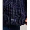Miniatyrbillede 4 af 5: Superdry Sweater Slouchy Stitch Roll Neck Blå XS Kvinde