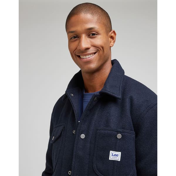 Lee Jakke 112342487 Wool Blå XL Mand