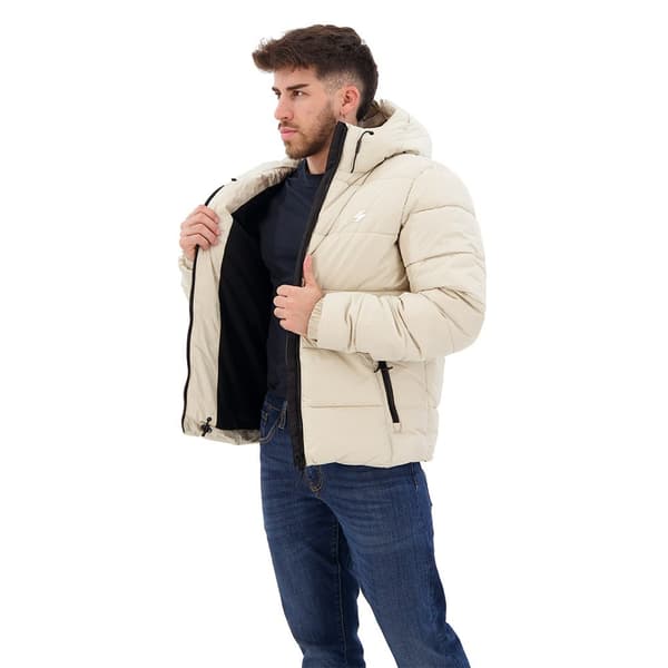 Superdry Puffer Jakke Sports Beige L Mand