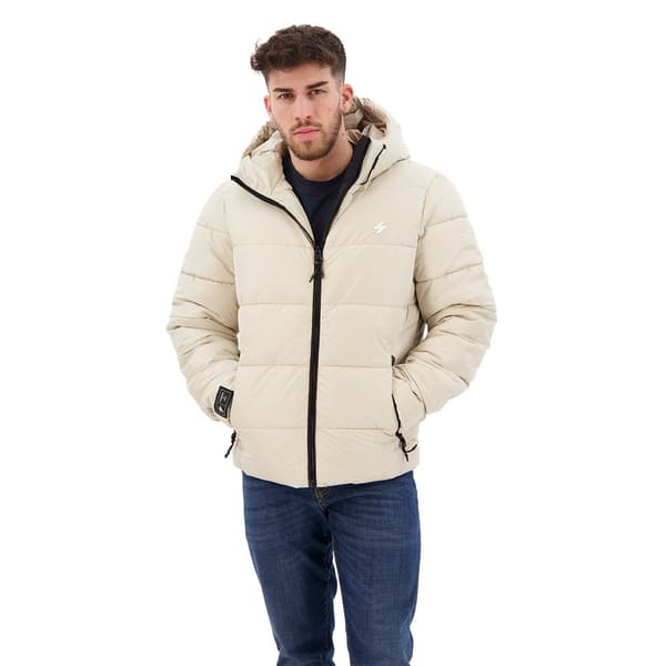 Superdry Puffer Jakke Sports Beige L Mand
